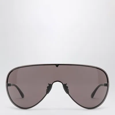 Gucci Mini Shield Sunglasses With Gg Hardware In Brown