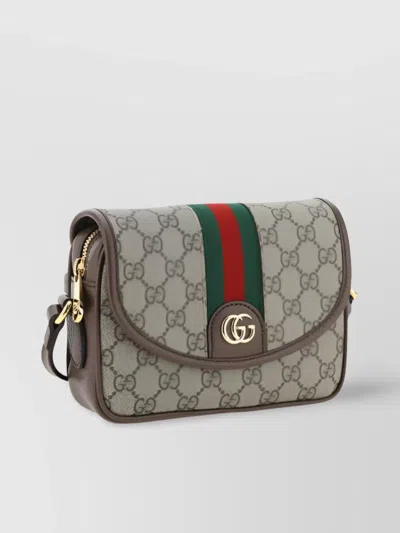 Gucci Ophidia Gg Mini Shoulder Bag In Beige