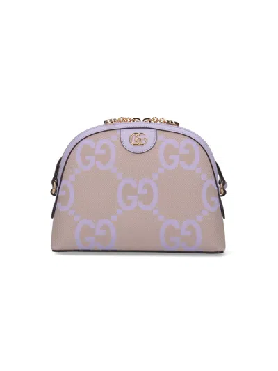 Gucci Mini Shoulder Bag "ophidia Jumbo Gg" In Neutral