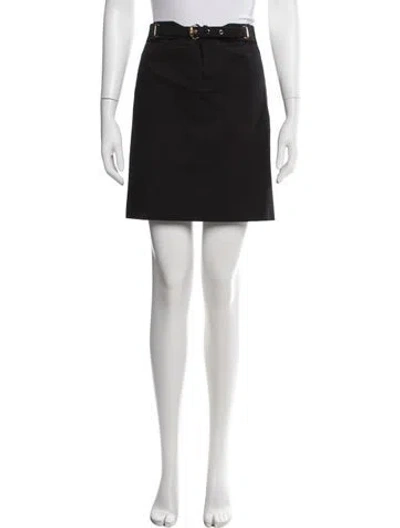 Pre-owned Gucci Mini Skirt In Black