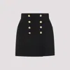 Gucci Silk Crepe Skirt In Black