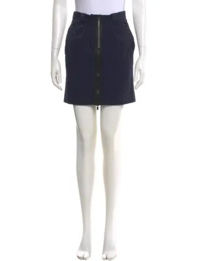 Pre-owned Gucci Mini Skirt In Blue