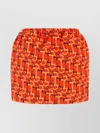 Gucci Women Printed Mini Skirt In Orange