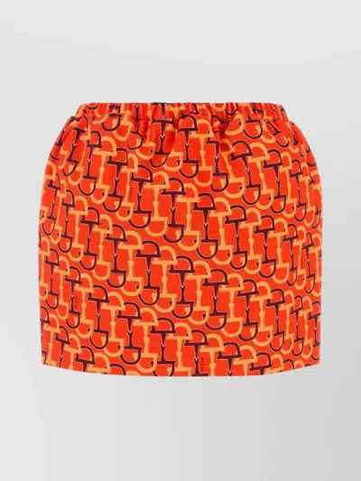 GUCCI MINI SKIRT IN PRINTED COTTON