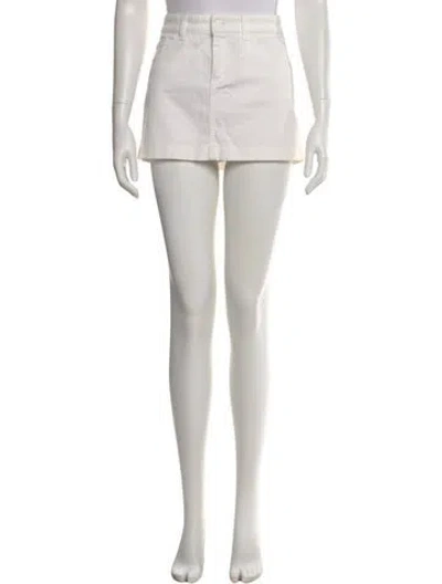 Pre-owned Gucci Mini Skirt In White