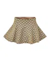 Gucci Mini Skort Covered In Brown