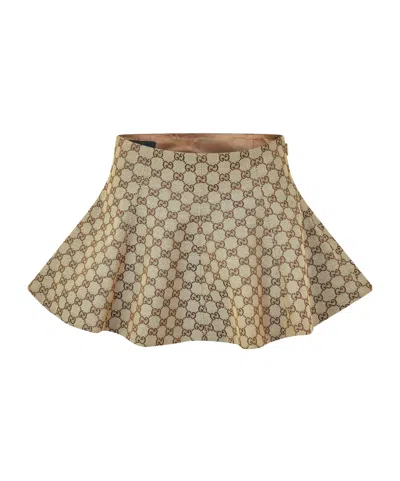 Gucci Mini Skort Covered In Brown