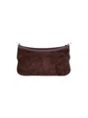 Gucci Mini Suede Shoulder Bag In Brown