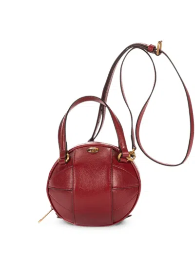 Pre-owned Gucci Mini Tifosa Ball Tote Bag In Red