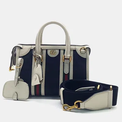 Pre-owned Gucci Mini Top Handle Tote And Shoulder Bag In Multicolor