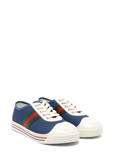 Gucci Mini Unisex Sneakers For Kids In Blue