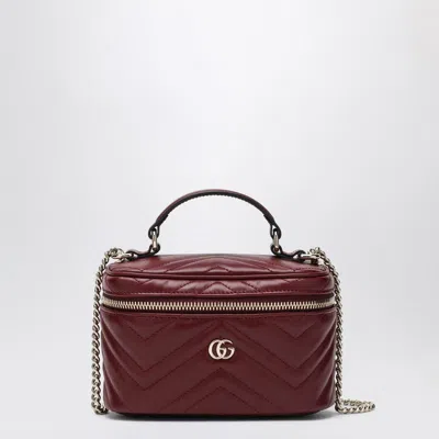 Gucci Mini Vanity Bag Gg Marmont Rosso Ancora Women In Red
