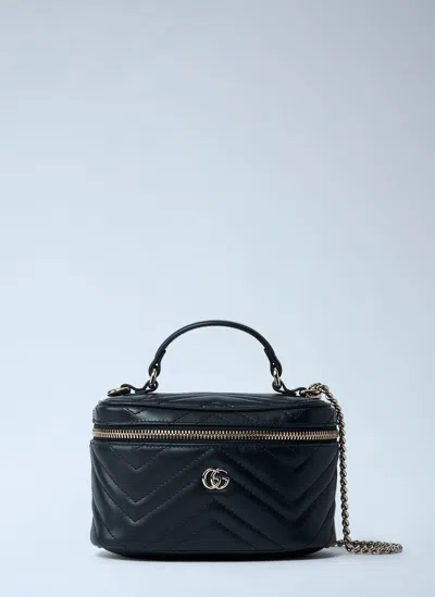 Gucci Mini Vanity Gg Marmont Bag In Black