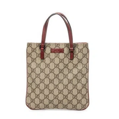Pre-owned Gucci Mini Vertical Tote In Neutral