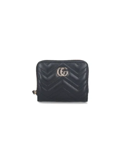Gucci Mini Zip Wallet "gg Marmont"