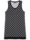 Gucci Women Embroidered Stretch Wool Blend Mini Dress In Multi