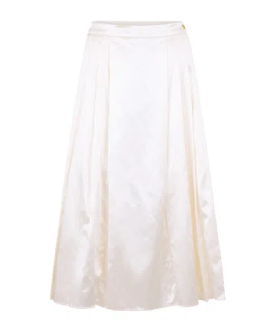 Gucci Minimalist Midi Skirt In White