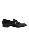 Gucci Horsebit Detail Leather Loafer With Gold-tone Hardware In Black