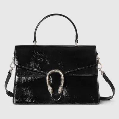 Gucci Dionysus Medium Top Handle Bag In Black
