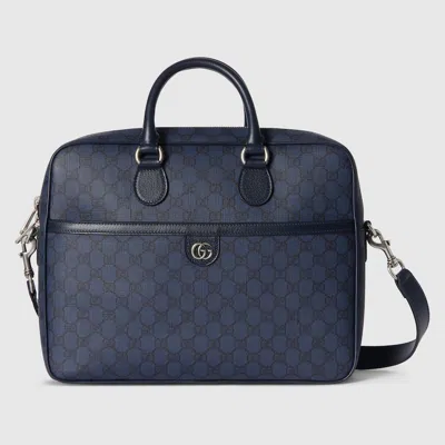 Gucci Ophidia Medium Gg Briefcase In Blue