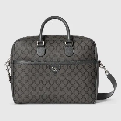 Gucci Ophidia Medium Gg Briefcase In Grey