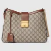 Gucci Padlock Gg Medium Shoulder Bag In Beige