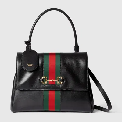 Gucci Paparazzo Medium Top Handle Bag In Black