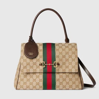 Gucci Paparazzo Medium Top Handle Bag In Sand
