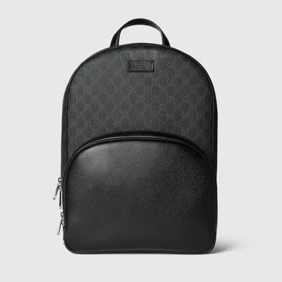 Gucci Medium Gg Backpack With Tag In Black