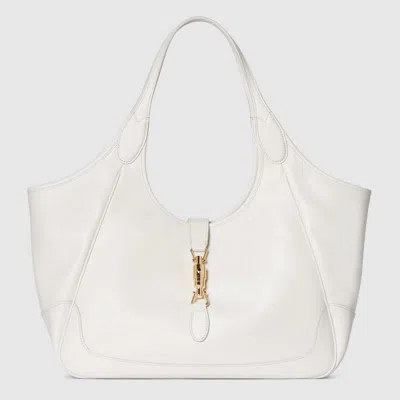 Gucci Mittelgrosser Mercato Shopper In White
