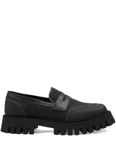 Gucci Leather Moccasin In Black