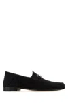 Gucci Mocassini Gigi In Pelle Scamosciata Nera  Donna