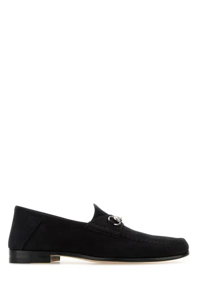 Gucci Mocassini Gigi In Pelle Scamosciata Nera  Donna