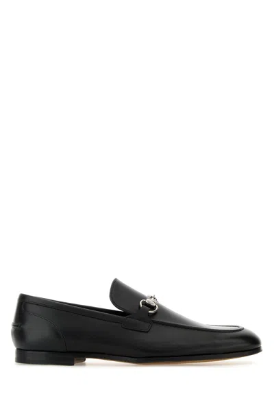 GUCCI MOCASSINI IN PELLE NERA  UOMO