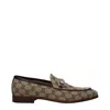 Gucci Gg Supreme Leather Loafers