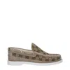 Gucci Loafer In Original Gg Fabric Beige/ebony Men