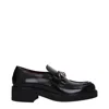 Gucci Horsebit Detail Slip-on Loafers In Black