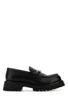 Gucci Black Leather Loafers In Black