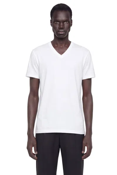 Gucci Modal Jersey V-neck T-shirt In White