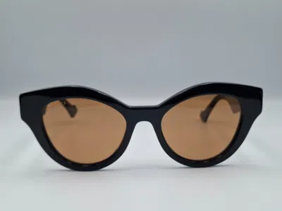 Pre-owned Gucci Model: Gg0957s 003 New- Original  Cat Eye Ladies Sunglasses Women Black In Brown