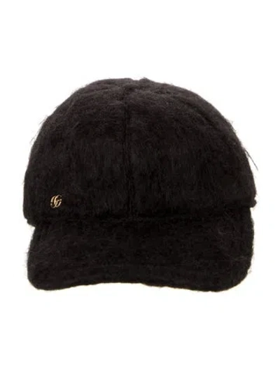 Pre-owned Gucci Mohair Baseball Cap In Black