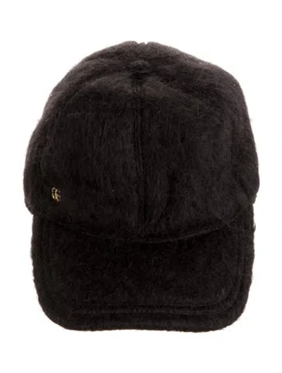 Pre-owned Gucci Mohair Baseball Cap In Black