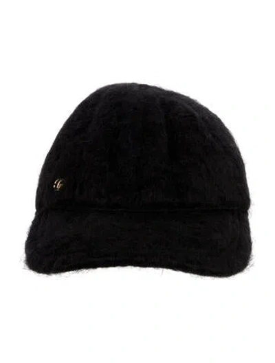Pre-owned Gucci Mohair Baseball Cap In Black