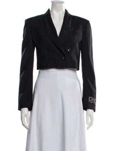 Pre-owned Gucci Mohair Blazer W/ Tags In Black