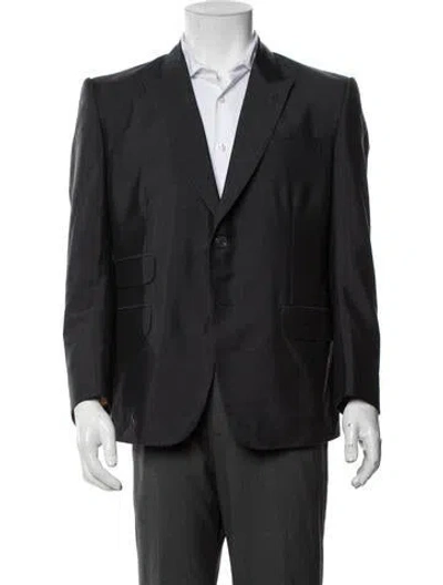 Pre-owned Gucci Mohair Blazer W/ Tags In Grey