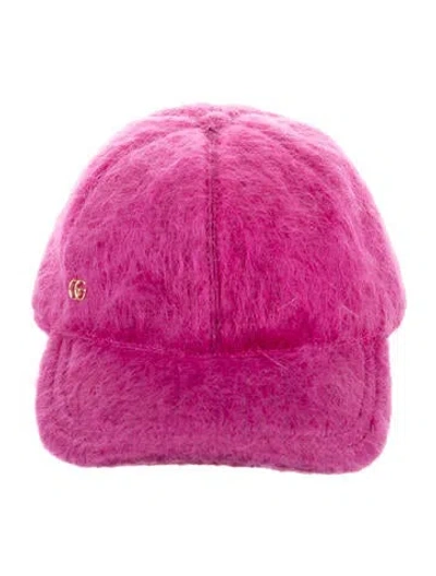 Pre-owned Gucci Mohair Blend Baseball Hat In Purple