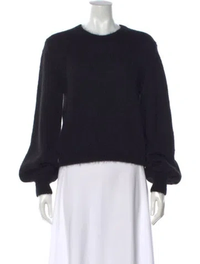 Pre-owned Gucci Mohair Crew Neck Sweater In Black