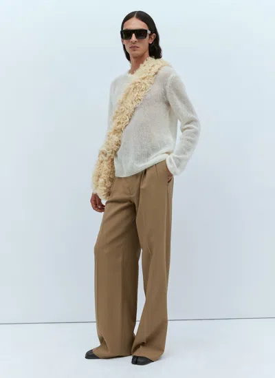 Gucci Mohair Silk Sweater In White