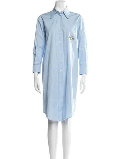 Pre-owned Gucci Mon Petit Chou Knee-length Dress In Blue