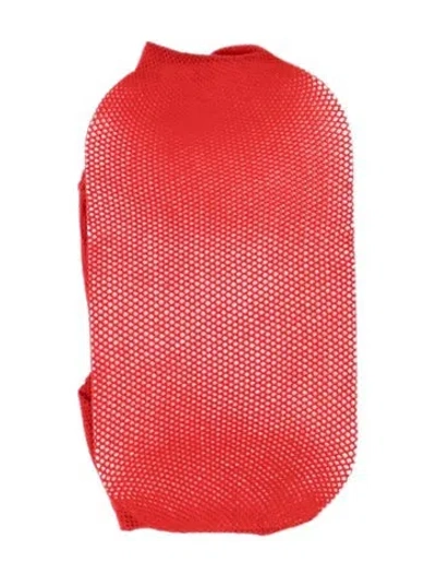 Pre-owned Gucci Monochromatic Mesh Tights W/tags In Red